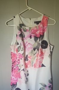 Pink floral dress