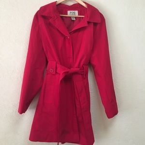 Red FOG by London Fog Trench Coat