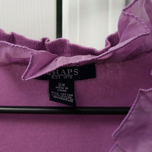 Purple ruffle cardigan - Picture 2 of 2