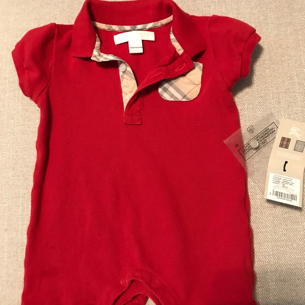 Auth. Burberry children 3 month outfit