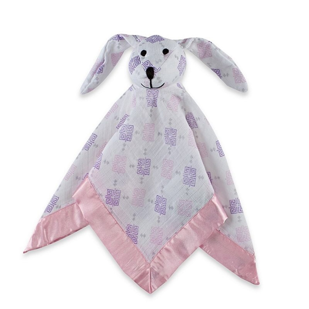 Baby's Muslin Lovey in Pink Maze