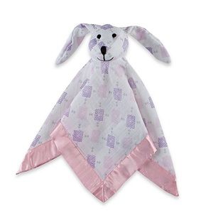 Baby's Muslin Lovey in Pink Maze