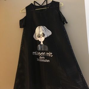 Girls Black Short Dress