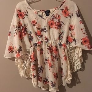 Floral Butterfly Top