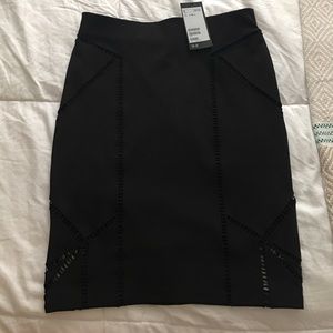 H&M Black High Waisted Skirt