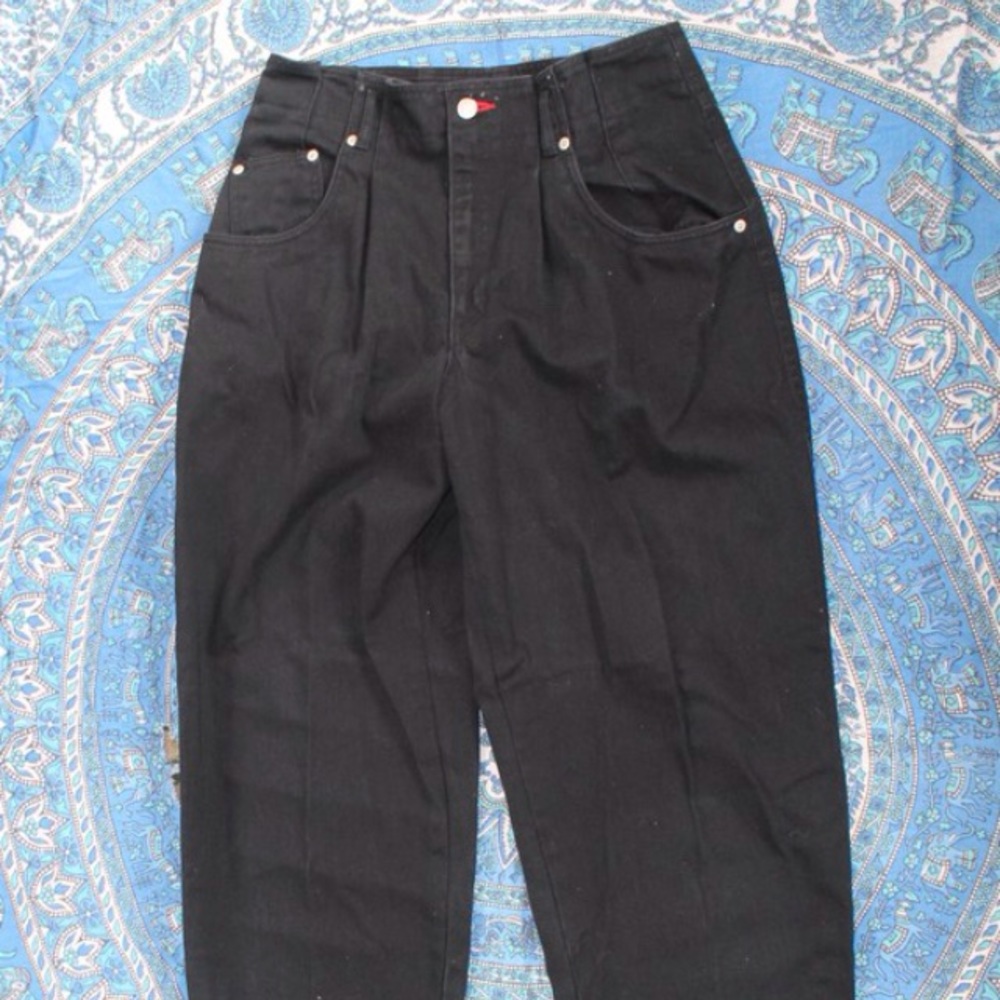 VTG 1990s Grunge High Waisted Black Jeans