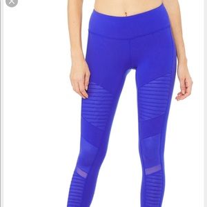 Deep Electric Blue Moto Alo Yoga *rare color*