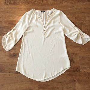 Love culture white/cream blouse size small