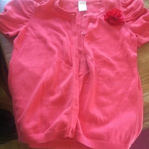 Short sleeved sweater with flower 7/8 girls