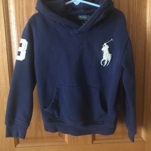 Ralph Lauren Boys Navy Hoodie