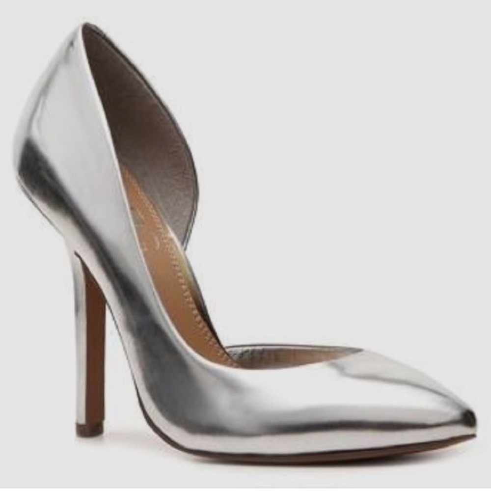 BCBG Paris 'Jaze' Silver Pointed Toe Pumps
