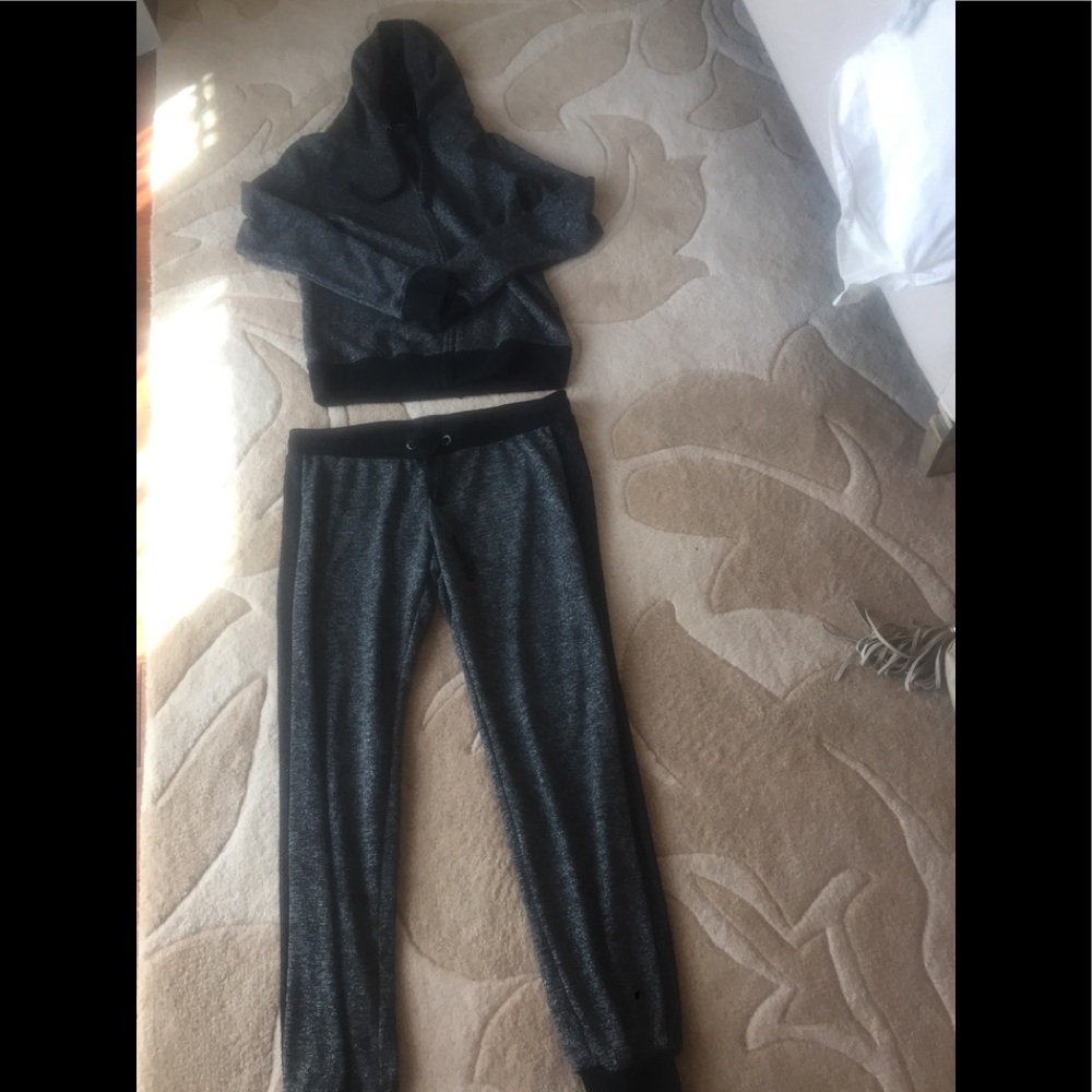 Sweat pants and sweat jacket