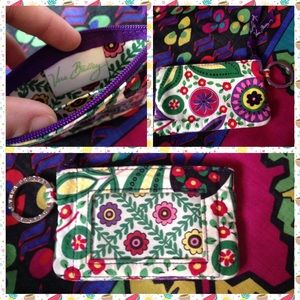 Vera Bradley viva la Vera coin purse w/ ID pocket