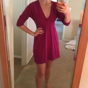 Raspberry Sweater Dress