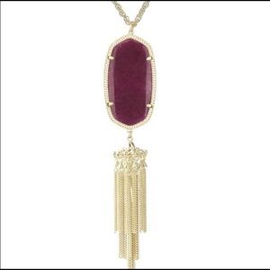 maroon jade rayne necklace, kendra scott.