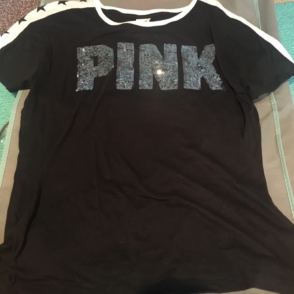Pink shirt sleeve shirt