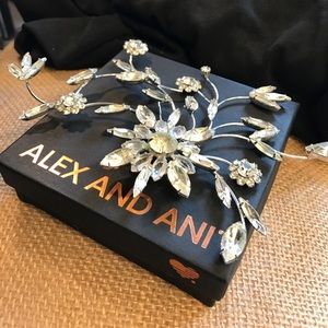 Gorgeous Alex and ANI Large Crystal Floral Pin