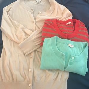 J.Crew Jackie Cardigan Sweater Bundle
