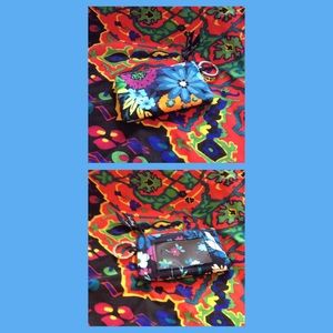 Vera Bradley Midnight Blues coin purse w/ID pocket