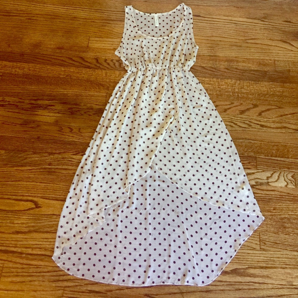 Polka Dot High Low Dress