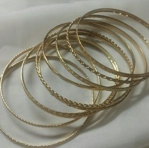 Gold bracelets