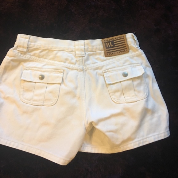 Polo jeans white denim shorts - Picture 2 of 2