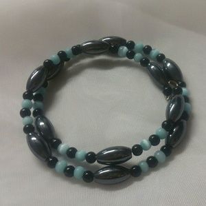 Silver and blue Bracelet