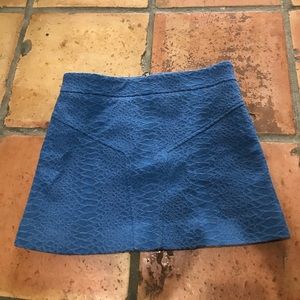 Cobalt Blue Alexis Snakeprint Skirt