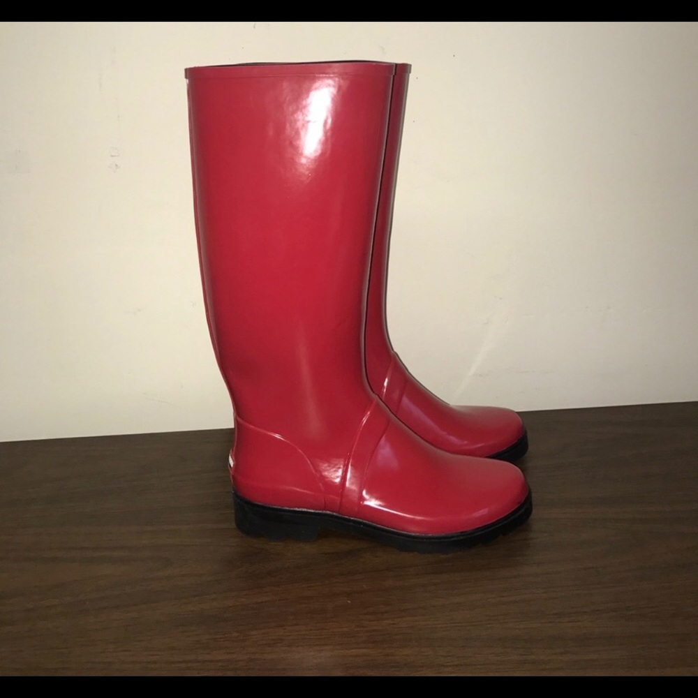 New Red Ralph Lauren Sport Rain boots size 10