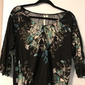 LC Lauren Conrad Floral Blouse