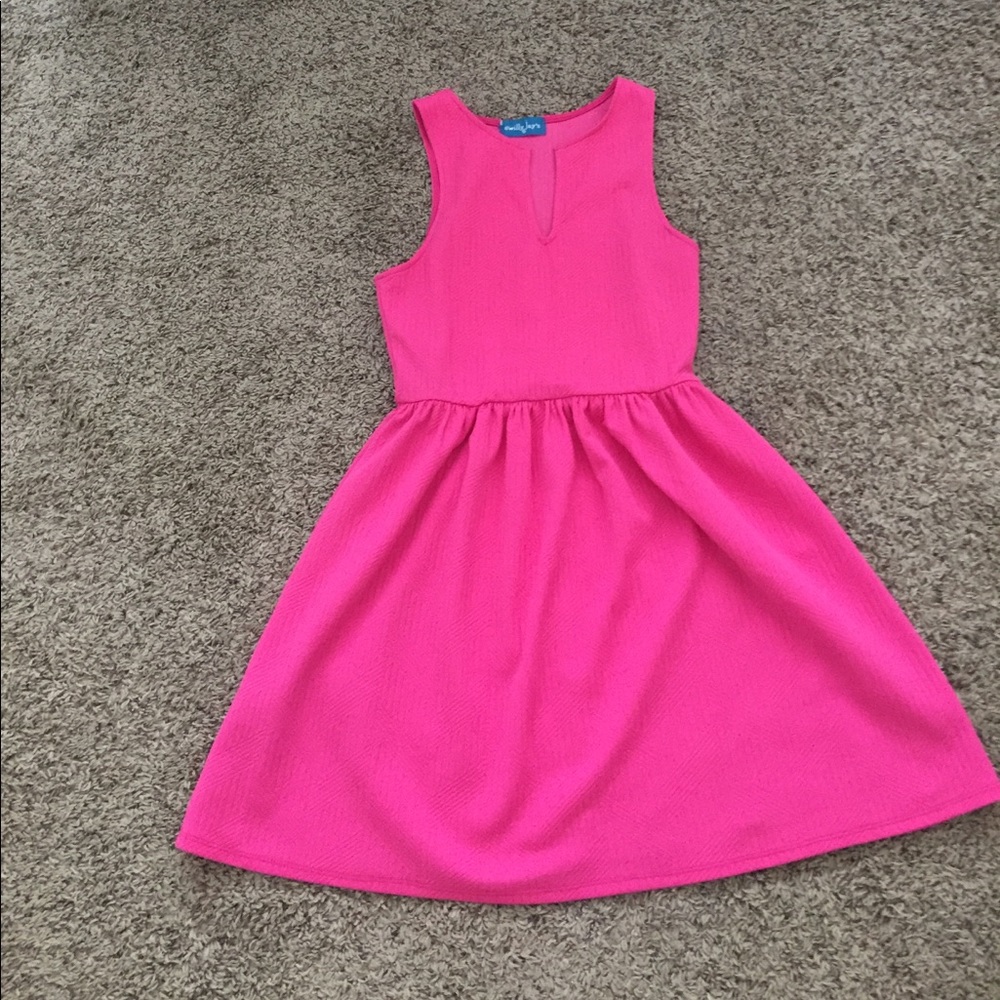 Pink flare dress