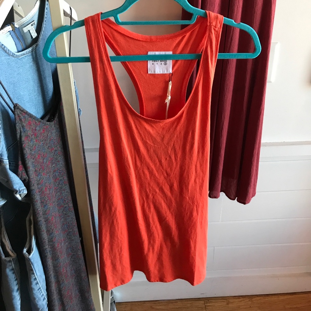 First base orange tank