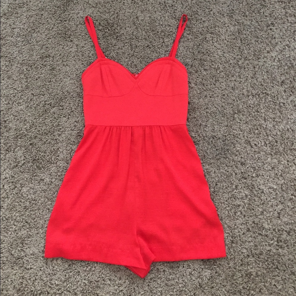 Red BCBG Romper