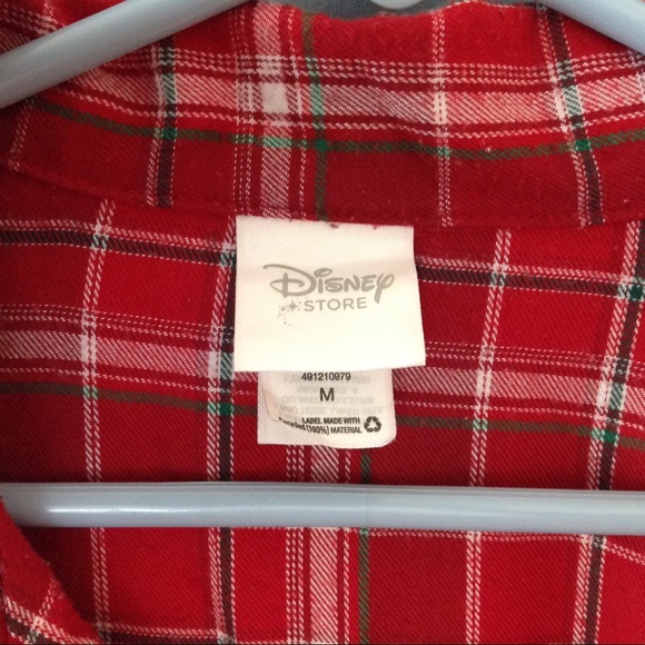Mens Med DISNEY flannel pajama top - Picture 3 of 3