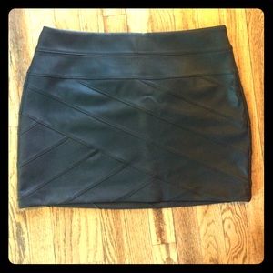Faux leather mini skirt!