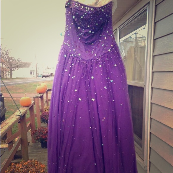 Purple prom dress size 7-8 - Picture 1 of 1