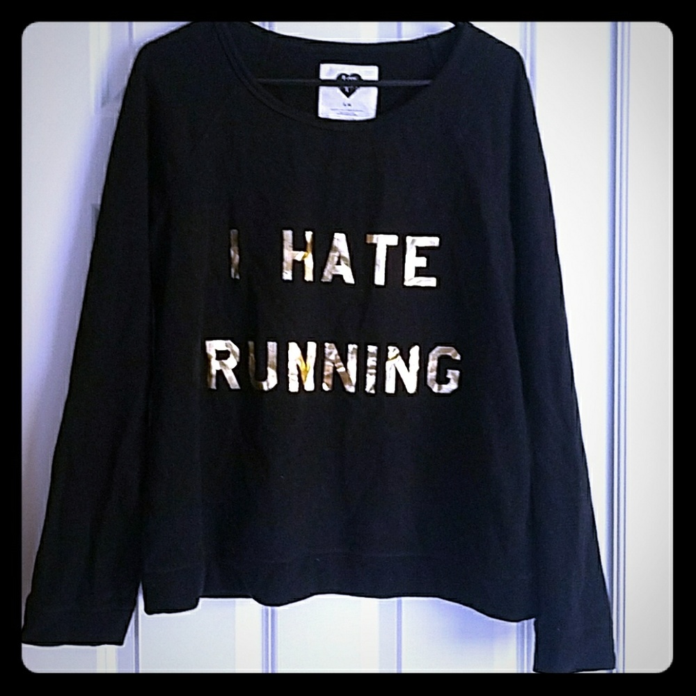 Express Black Graphic sweatshirt Sz L