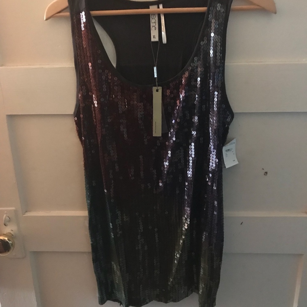 Sequined tank