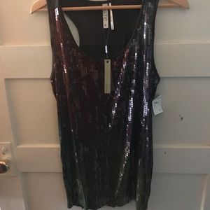 Sequined tank
