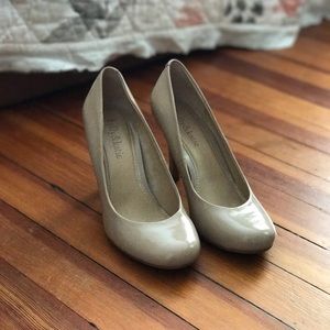 Slightly worn nude heels