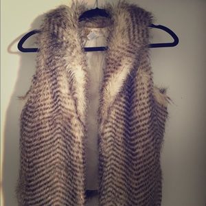 Beautiful faux fur vest from Francesca's