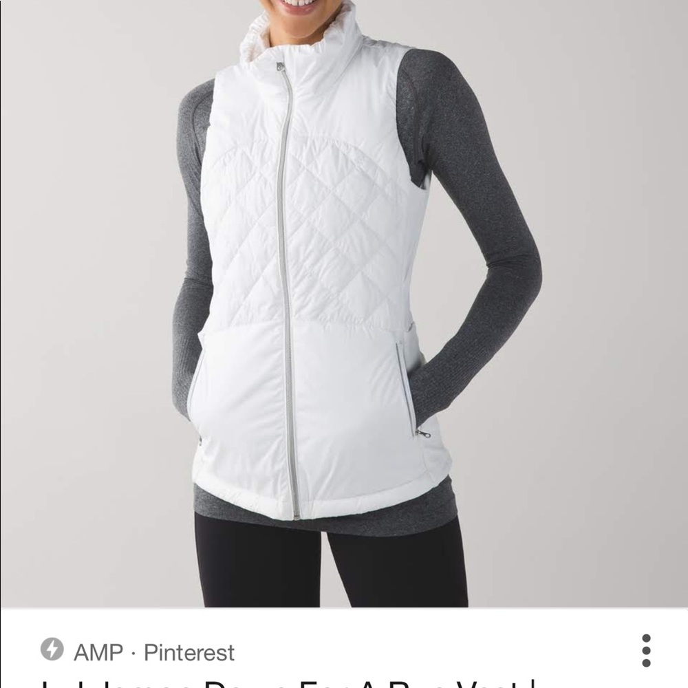 Lululemon Down for a Run Vest. Size 4.