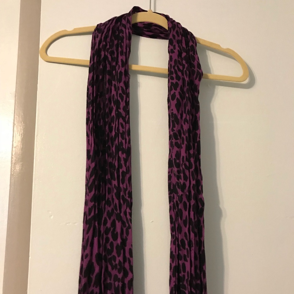 Purple Cheetah Fashion Scarf