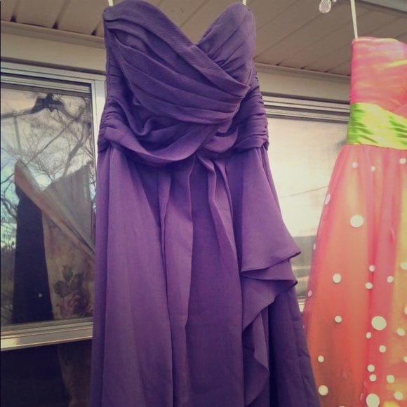 Dark purple brides maid dress size 6 - Picture 1 of 1