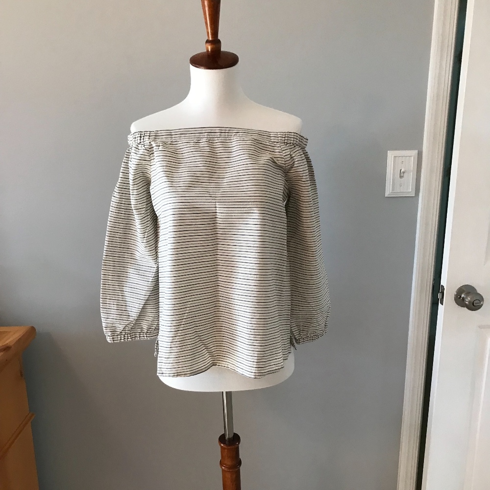 MADEWELL OFF THE SHOULDER TOP *NEW* - Picture 2 of 4