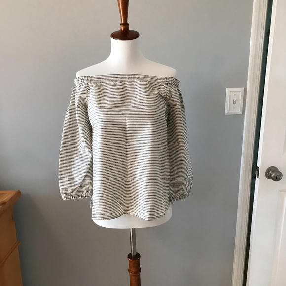 MADEWELL OFF THE SHOULDER TOP *NEW* - Picture 2 of 4