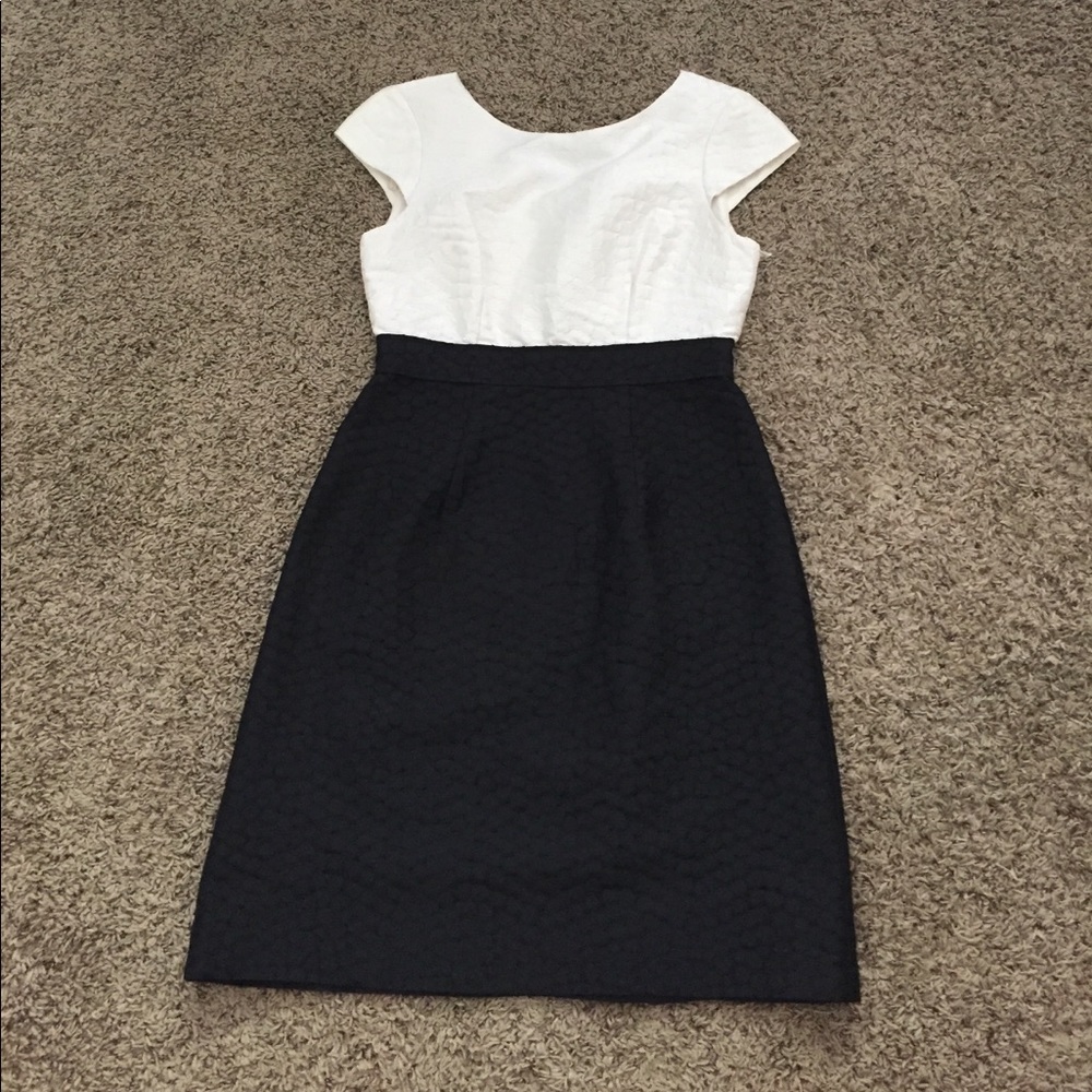 Black and white flare dress