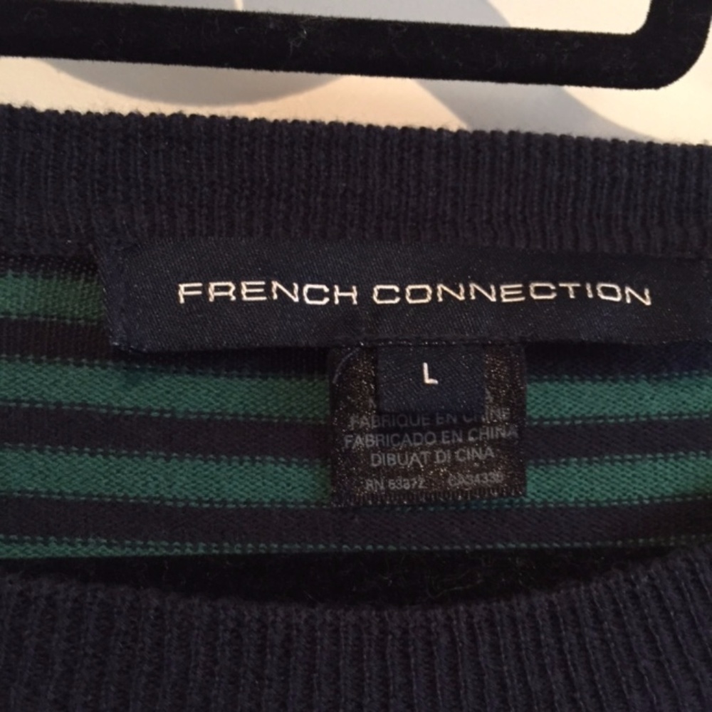 French Connection green and blue striped sweater - Picture 5 of 5