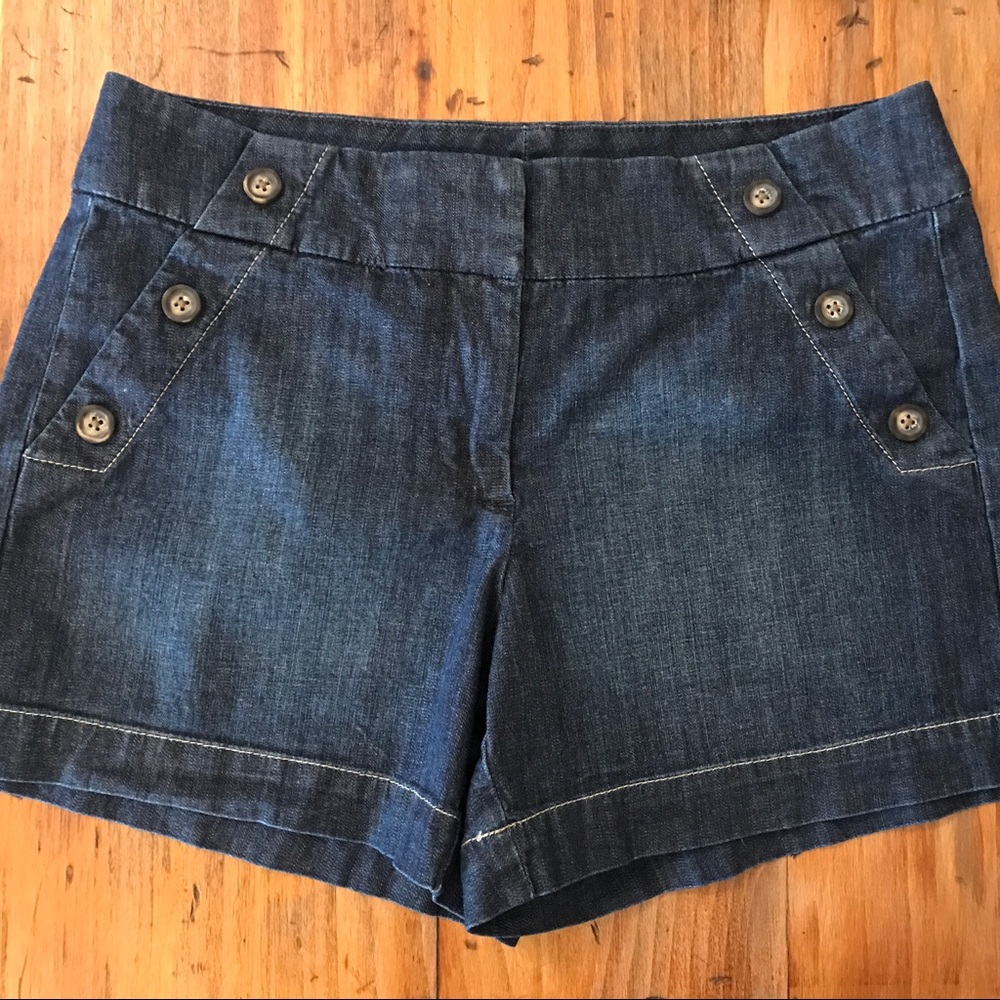 WHBM Lightweight Denim Sailor Short⚓️NWOT