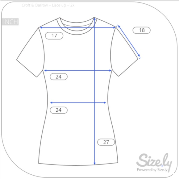 NWOT Croft & Barrow Lace Up Red W/ Striped Sz 2X - Picture 6 of 8